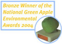 Bronze Winner of the National Green Apple Environmental Awards 2004